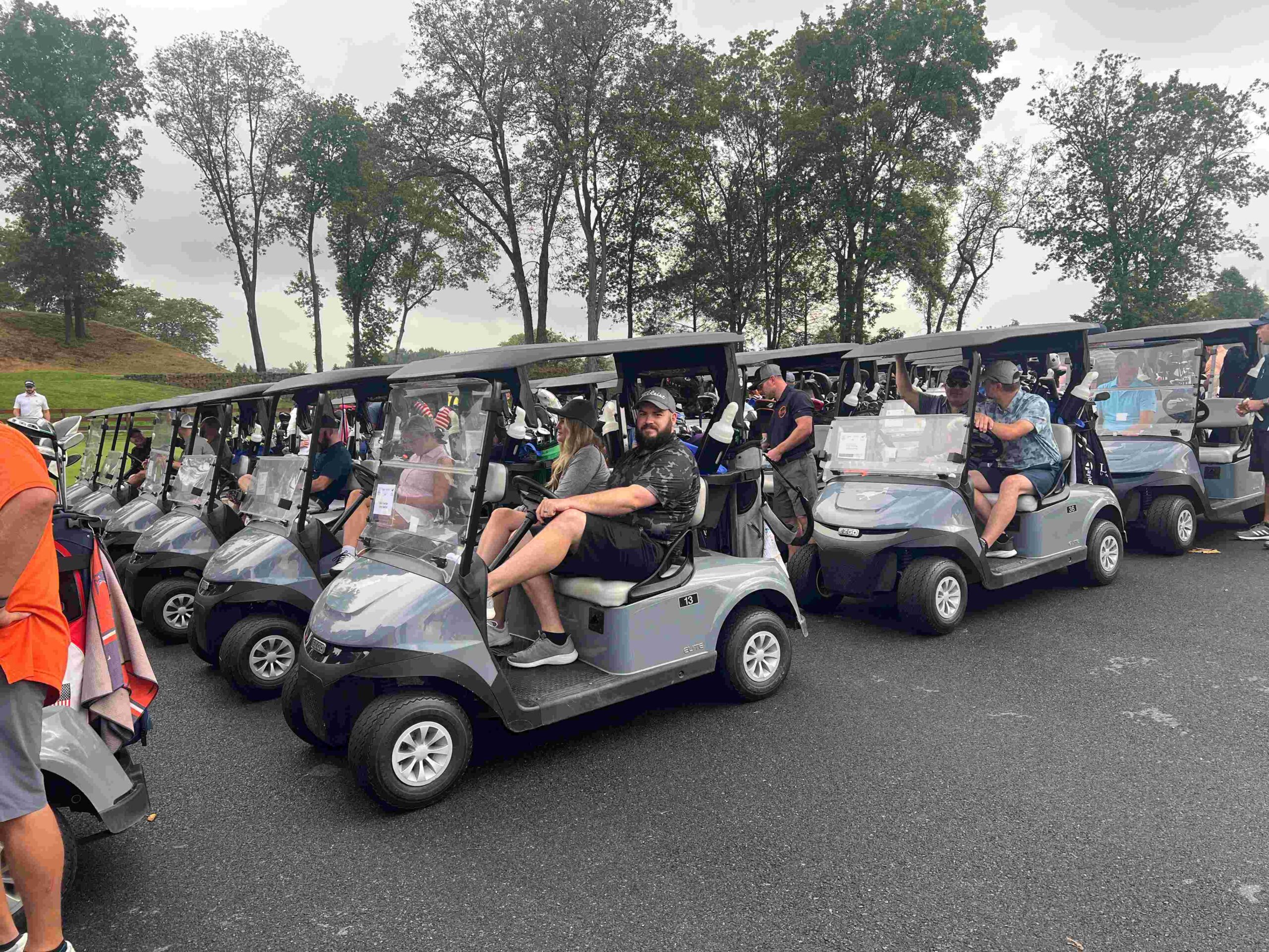 The golfers get ready at the Coding & Billing Solutions 2025 Charity Golf Outing